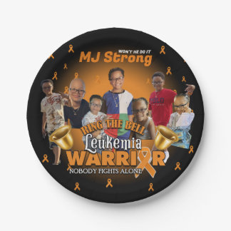 白血病生存者お祝いプレートベルリンギング ペーパープレート