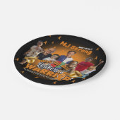 白血病生存者お祝いプレートベルリンギング ペーパープレート (アングル)