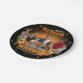 白血病生存者お祝いプレートベルリンギング ペーパープレート (アングル)