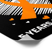 白血病生存者ギフト5年がんフリーアワーン ポスター (角)