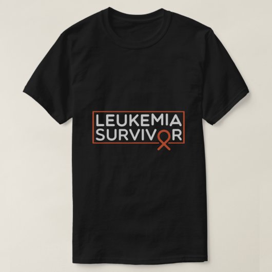 白血病生存者白血病がん Tシャツ (デザイン正面)