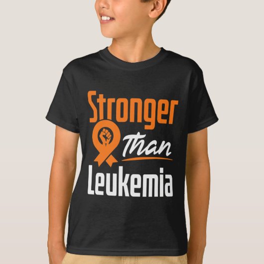 白血病血がん認識度戦士St Tシャツ (正面)