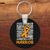 白血病血液がん戦士オレンジリボン倉庫群 キーホルダー (正面)