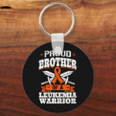 白血病誇りを持った戦士の兄弟認識度 キーホルダー (正面)