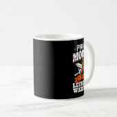 白血病誇りを持った戦士の母の母の認識度Bl コーヒーマグカップ (正面右)