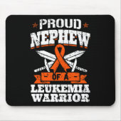 白血病誇りを持った戦士の認識度血の甥 マウスパッド (正面)