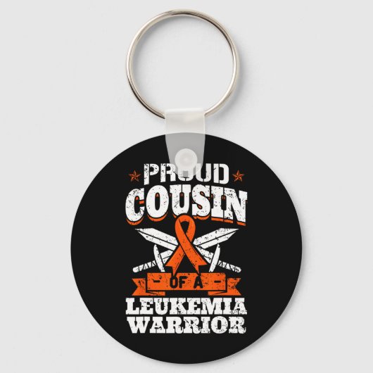 白血病誇りを持った戦士クズ認識度Rのいとこ キーホルダー (正面)