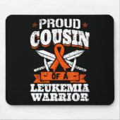白血病誇りを持った戦士クズ認識度Rのいとこ マウスパッド (正面)