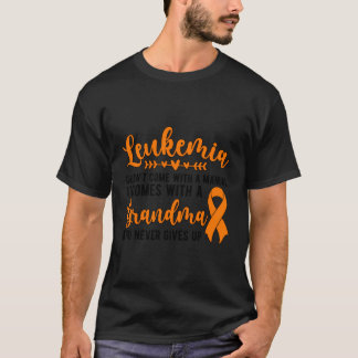 白血病誇りを持った戦士グランドの白血病おばあちゃん Tシャツ