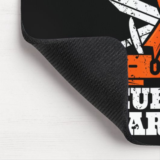 白血病誇りを持った戦士パパ認識度Blのパパ マウスパッド (コーナー)