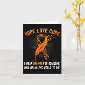 白血病認識度がんオレンジリボン家族Sup カード (黄色い花)