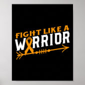 白血病認識度が戦士の血液カンクのように戦う ポスター (正面)