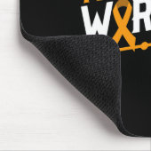 白血病認識度が戦士の血液カンクのように戦う マウスパッド (コーナー)