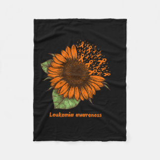 白血病認識度ひまわりギフト戦士サバイバー フリースブランケット