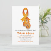 白血病認識度オレンジリボンがんフリーパーティー 招待状 (スタンド正面)