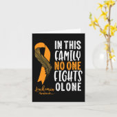 白血病認識度オレンジリボンがん生存者 カード (黄色い花)