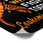 白血病認識度オレンジリボンこの家族We ポスター (角)