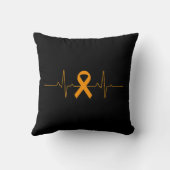 白血病認識度オレンジリボンのサポート クッション (裏面)