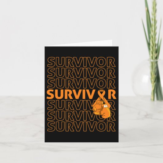 白血病認識度サバイバーオレンジリボンボクシングG カード (正面)