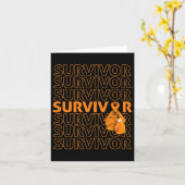 白血病認識度サバイバーオレンジリボンボクシングG カード (黄色い花)