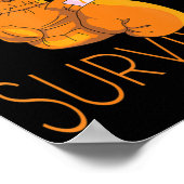 白血病認識度サバイバーオレンジリボンボクシングG ポスター (角)