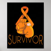 白血病認識度サバイバーオレンジリボンボクシングG ポスター (正面)