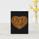 白血病認識度サポートオレンジリボンハート カード (黄色い花)