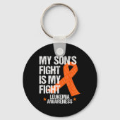 白血病認識度ソンファイトオレンジリボンギフト キーホルダー (正面)