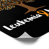 白血病認識度ツリーオレンジリボン癌サーヴィ ポスター (角)