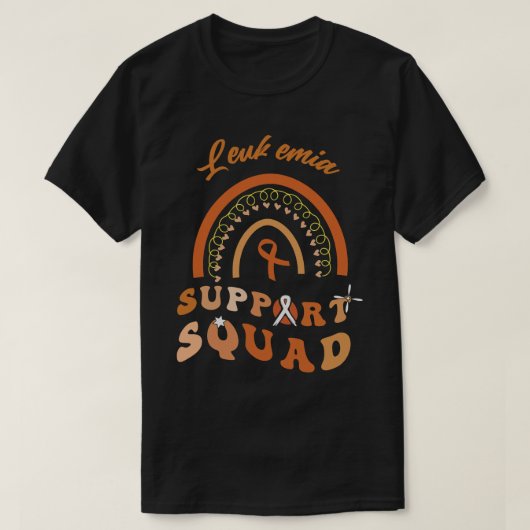 白血病認識度ビートの白血病分支援 Tシャツ (デザイン正面)