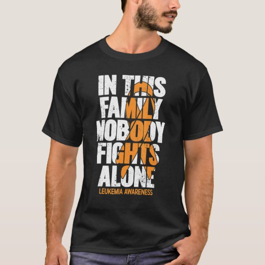 白血病認識度ファミリー支援白血病アワーン Tシャツ (正面)