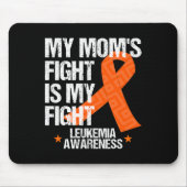 白血病認識度ママとオレンジリボンギフトIの戦い マウスパッド (正面)