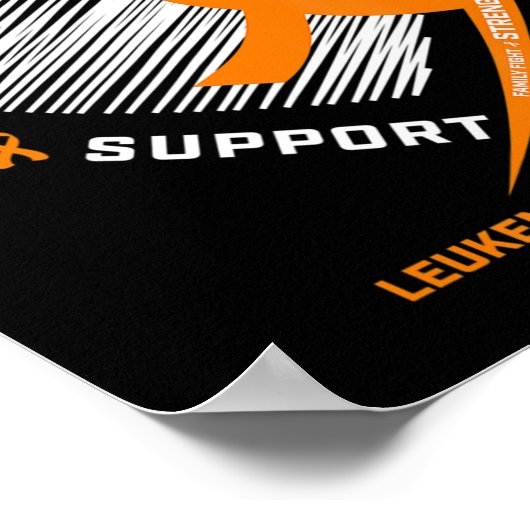 白血病認識度メンズウィメンズキッズファミリー白血病 ポスター (角)