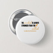 白血病認識度リボンのサポートギフト 缶バッジ (正面&裏面)