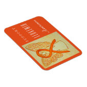 白血病認識度リボンエンジェルカスタムマグネット マグネット (右側)