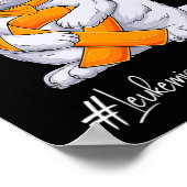 白血病認識度ヶ月オレンジリボン猫 ポスター (角)