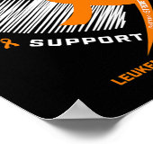 白血病認識度信仰希望Love Leukemia Aware ポスター (角)