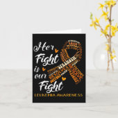 白血病認識度戦士の戦いは我々の戦い カード (黄色い花)