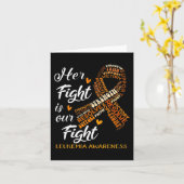 白血病認識度戦士の戦いは我々の戦い カード (黄色い花)