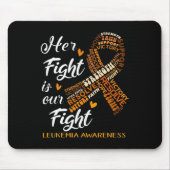 白血病認識度戦士の戦いは我々の戦い マウスパッド (正面)