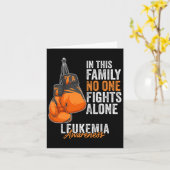 白血病認識度月ボクシンググローブオレンジリブ カード (黄色い花)