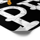 白血病認識度月希望ヴィンテージ血癌 ポスター (角)