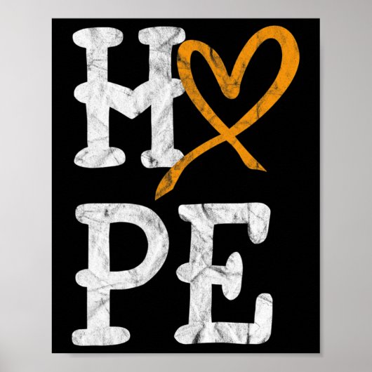 白血病認識度月希望ヴィンテージ血癌 ポスター (正面)