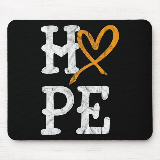 白血病認識度月希望ヴィンテージ血癌 マウスパッド (正面)