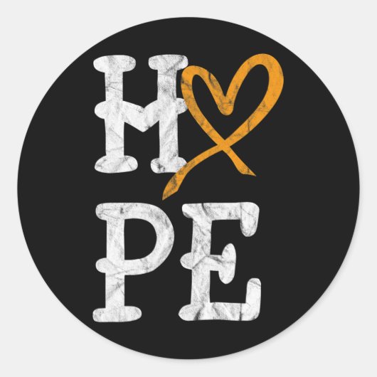 白血病認識度月希望ヴィンテージ血癌 ラウンドシール (正面)