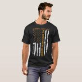 白血病認識度月米国国旗I'A Warri Tシャツ (正面フル)