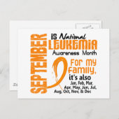 白血病認識度月 ポストカード (正面/裏面)