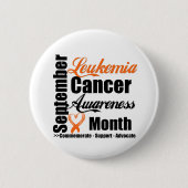 白血病認識度月v9 缶バッジ (正面)