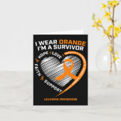 白血病認識度生存者贈与男性女性子供L カード (黄色い花)