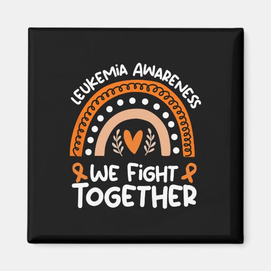 白血病認識度白血病と闘う マグネット (正面)